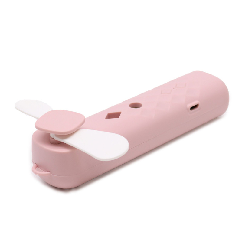 Ventilateur et spray pour le visage Pink Nano Mist - rechargeable par USB