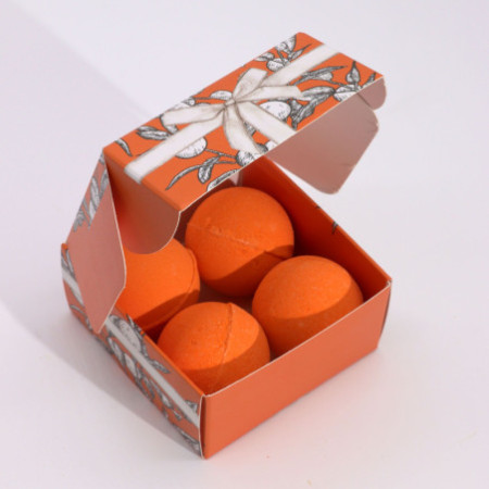 Coffret de bombes de bain à la vitamine C piquante et Quatuor d'aromathérapie