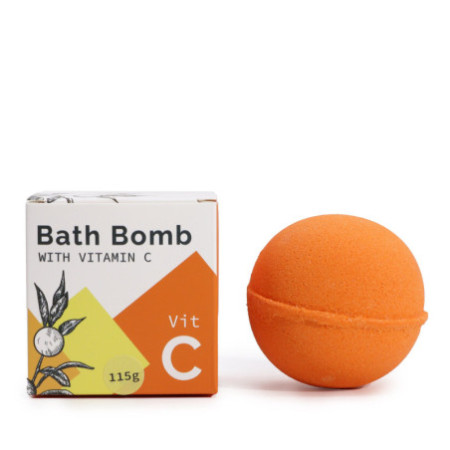 Bombe de bain infusée à la vitamine C et aux huiles essentielles