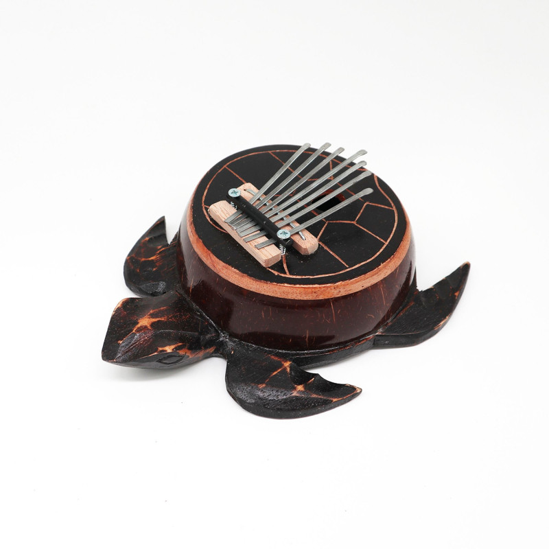 Kalimba Antique Tortue Noix de Coco