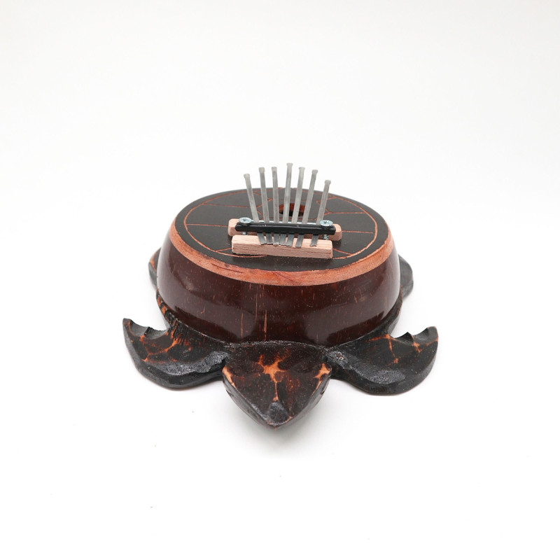 Kalimba Antique Tortue Noix de Coco