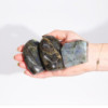 Pierres tombales en labradorite de Madagascar (environ 80-168 g 40-60 mm)