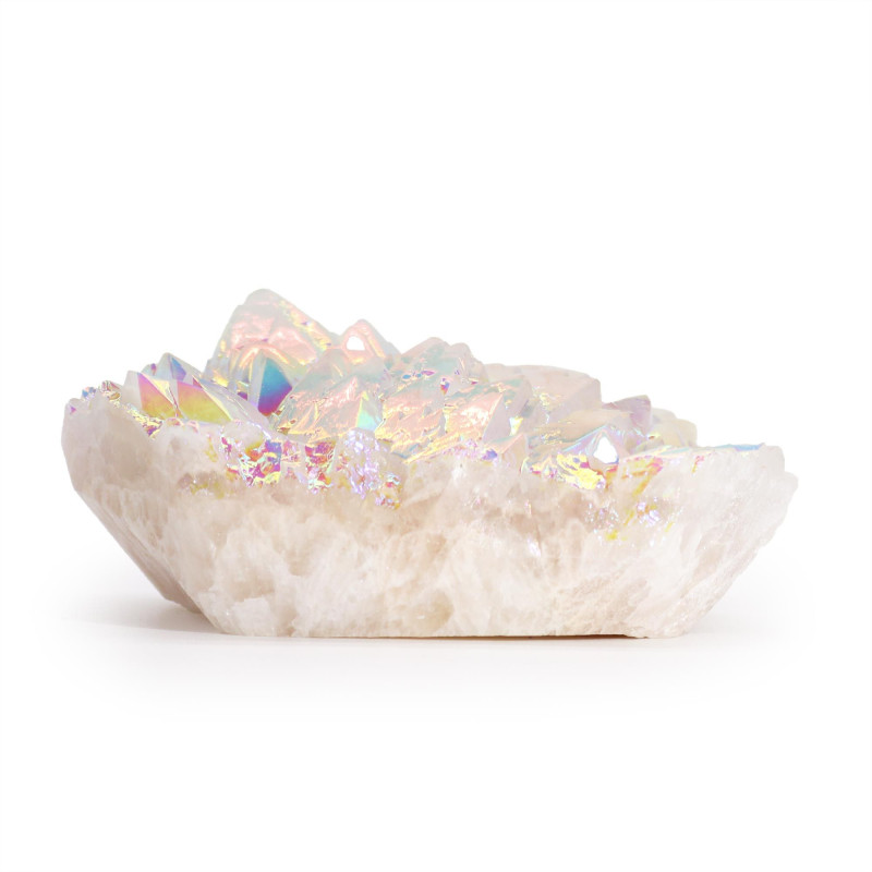 Grand quartz naturel amélioré - Quartz Aura Angel (environ 300-450 g, 8-15 cm)