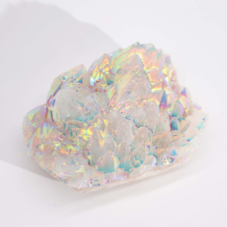 Grand quartz naturel amélioré - Quartz Aura Angel (environ 300-450 g, 8-15 cm)