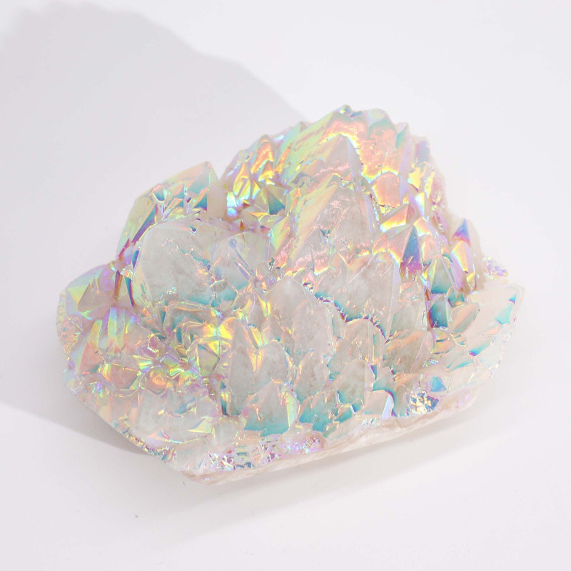 Grand quartz naturel amélioré - Quartz Aura Angel (environ 300-450 g, 8-15 cm)