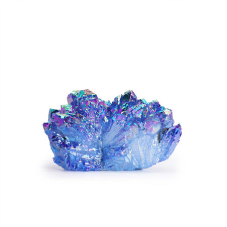 Quartz naturel moyennement amélioré - Quartz Aura Aqua Halo (environ 100-150 g 7-10 cm)