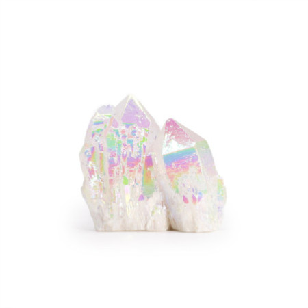Quartz naturel moyennement amélioré - Quartz Aura Angel (environ 100-150 g 7-10 cm)
