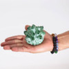 Amas de quartz naturel fabriqué - Quartz fantôme vert (environ 250-300 g 8 cm)