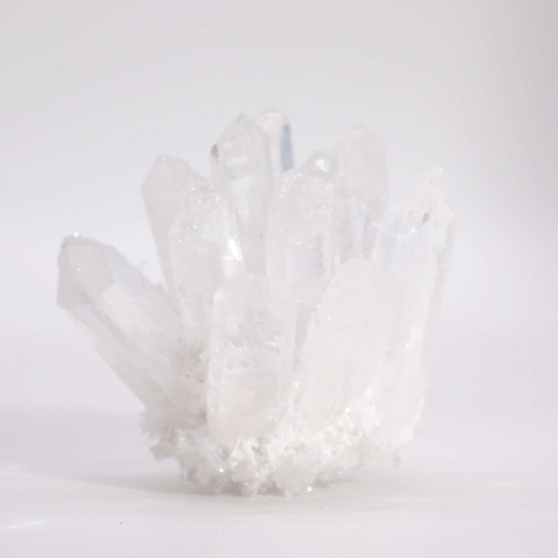 Amas de quartz naturel fabriqué - Quartz clair (environ 250-300 g 8 cm)