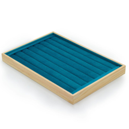 Plateau de présentation pour bagues à sept lignes 35 x 24 cm