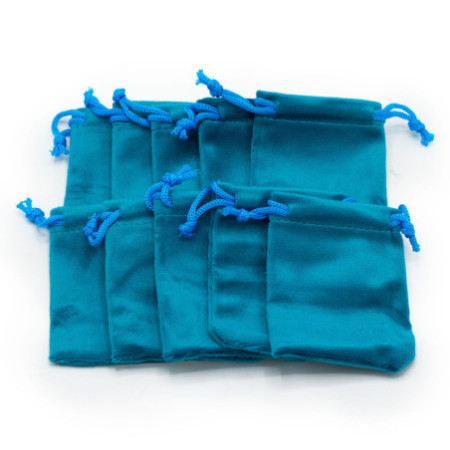 100x Petite pochette en velours 7x9cm