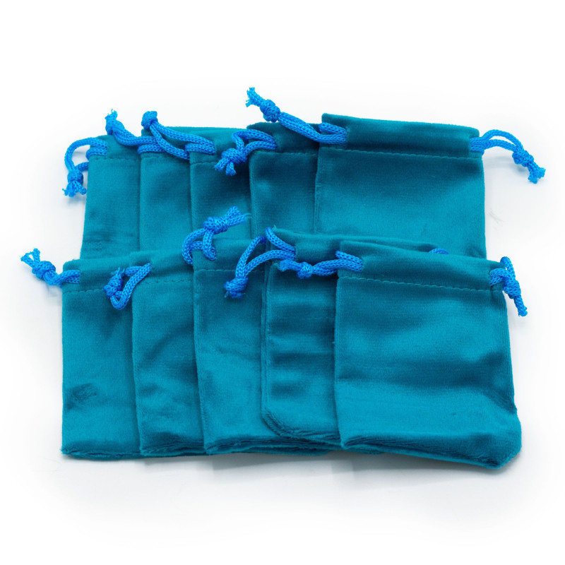 100x Petite pochette en velours 7x9cm