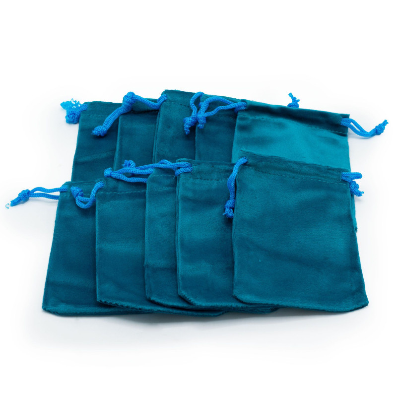 100x Grande pochette en velours 9x12cm
