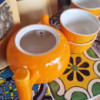 Ensemble théière à l'orange et aux herbes - Pot et quatre tasses