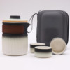 Ensemble de théières de voyage en céramique - Trois amis - Pack de voyage