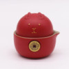Ensemble théière Money Cat - Deux tasses - Pack voyage - Rouge