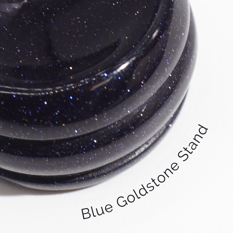 Planète en quartz rose sur un support Sola Goldstone - 40 mm
