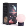 Planète en quartz rose sur un support Sola Goldstone - 40 mm