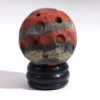 Planète en jaspe rouge sur support Sola Goldstone - 40 mm (support 30 x 15 mm)
