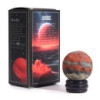 Planète en jaspe rouge sur support Sola Goldstone - 40 mm (support 30 x 15 mm)