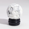 Planète en howlite blanche sur support Sola Goldstone - 40 mm (support 30 x 15 mm)