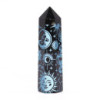 Pointes d'obsidienne noire (environ 60-70 g, 9 cm) - Mystic Story - Bleu ciel