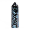 Pointes d'obsidienne noire (environ 60-70 g, 9 cm) - Mystic Story - Bleu ciel