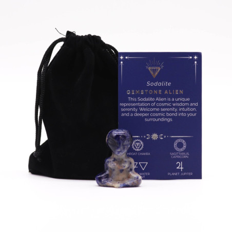 Pierre précieuse extraterrestre - Sodalite 40x30x15mm