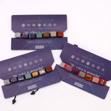 Bracelets Chakra String - Pierres roulées