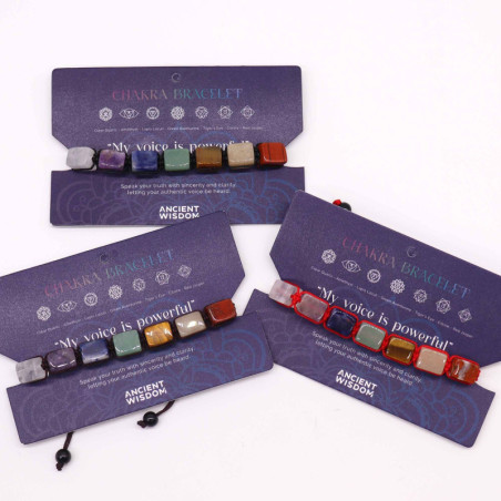 Bracelets Chakra String - Pierres roulées