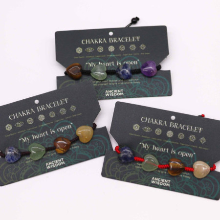 Bracelets Chakra String - Cœurs