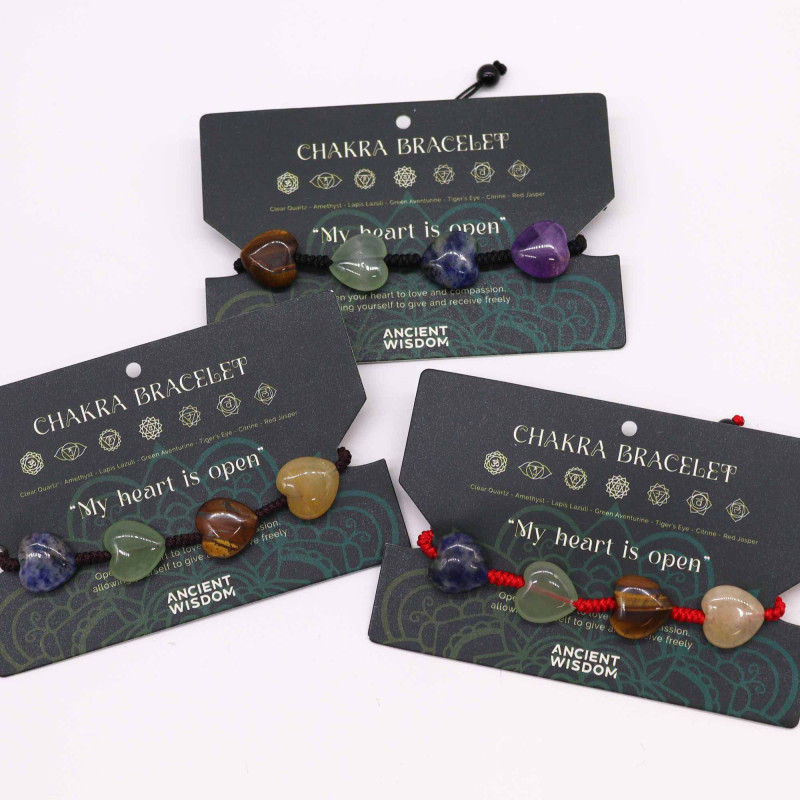 Bracelets Chakra String - Cœurs
