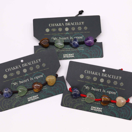 Bracelets Chakra String - Cœurs
