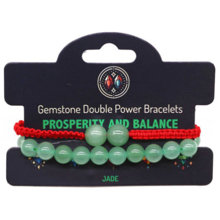 Bracelets à double pouvoir en pierres précieuses - Jade