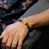 Bracelets à double pouvoir en pierres précieuses - Aventurine jaune