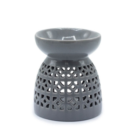 Brûleur à huile classique - Découpe marocaine - Gris