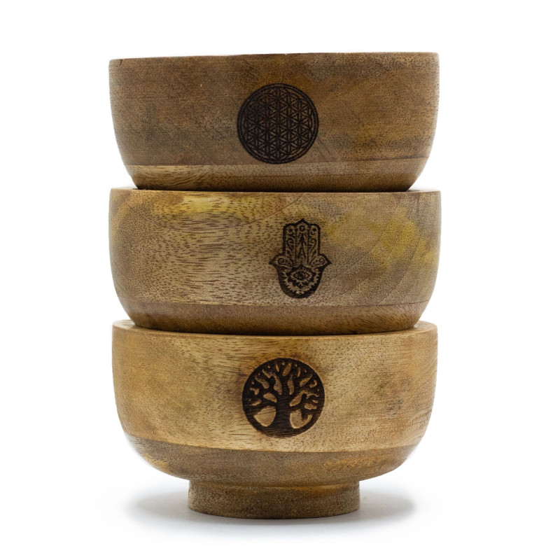 Petit bol rituel porte-cône d'encens 11 x 6 cm (assorti ésotérique)