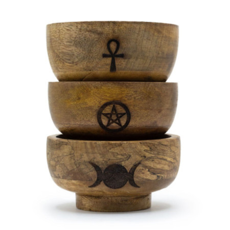 Petit porte-cône d'encens rituel 11 x 6 cm (Pentagone, etc.)