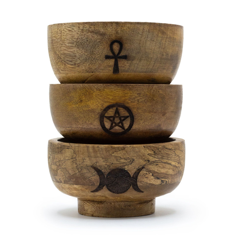Petit porte-cône d'encens rituel 11 x 6 cm (Pentagone, etc.)