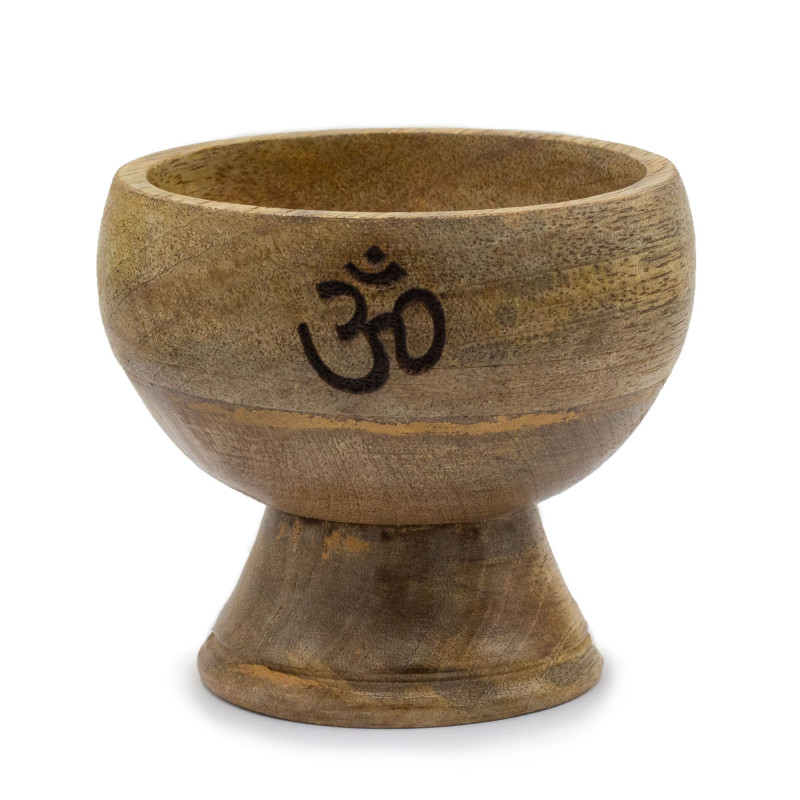 Grand bol rituel porte-cône d'encens 11 x 10 cm - Om