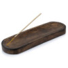 Grand plateau à encens 30 x 10 cm - Bois de manguier classique