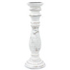 Bougeoir classique - Blanchi à la chaux - 37 x 10 cm - Grand
