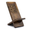Supports de téléphone en bois sculpté - Mandala 20 x 9,5 cm