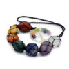 Pendentif en pierre de chakra suspendu - Arbre de vie