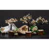 Arbres en pierre de cercle de chakra Gomati - Lot de 4