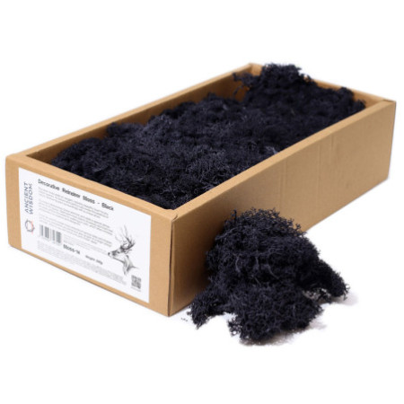 Mousse de renne décorative de qualité - Noir - Boîte de 635 g