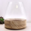Grand Terrarium en Bois de Tung Naturel - 17x19cm