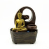 Fontaine de table - 21,5 cm - Bouddha doré et pots