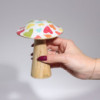 Petit champignon - 10 cm - Joli motif floral