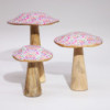 Petit champignon - 10 cm - Joli motif floral